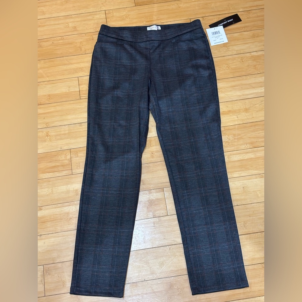 Women’s Gray Plaid Dress Pants